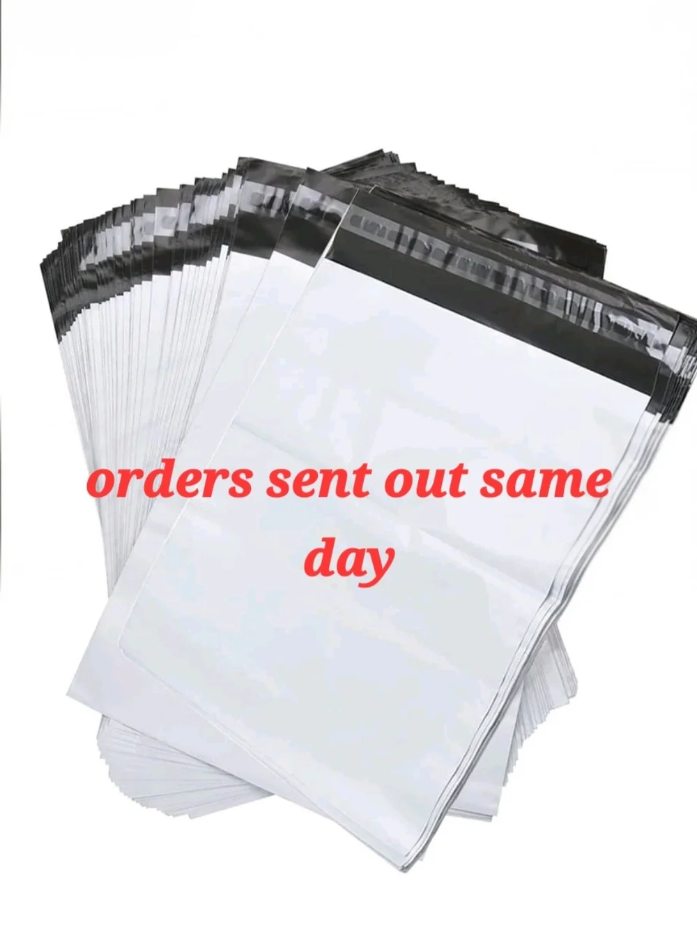 35 Large 10'x13' Self-Seal Poly Mailer Bags with Black Trim - Multipack